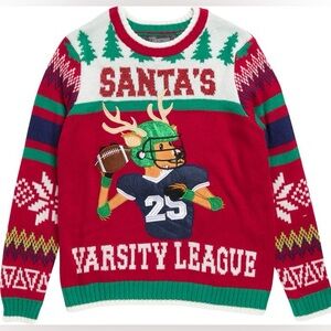 33 DEGREES Kids' Xmas Varsity Sweater Size 7